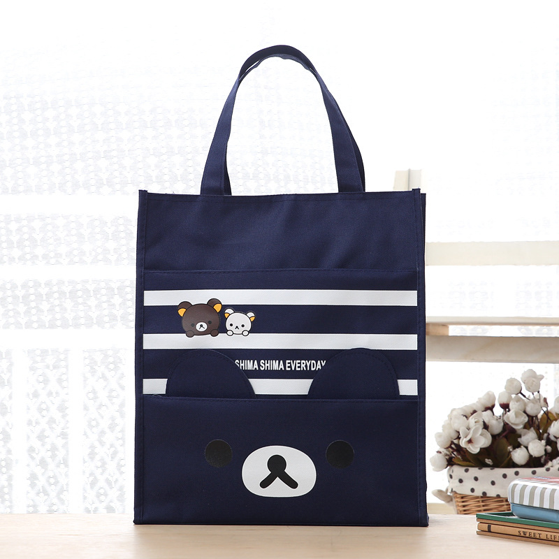 Canvas Tote Bag - Portable waterproof lunch bag together with