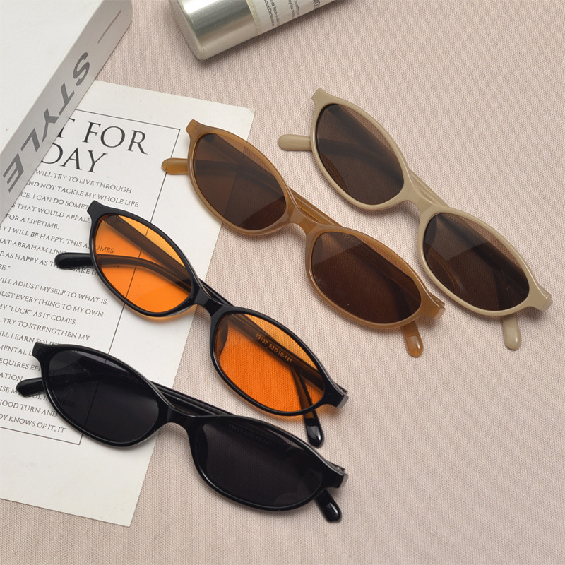 Women'S Fashion Eyewear - New Retro Oval Cat Eye Sunglasses