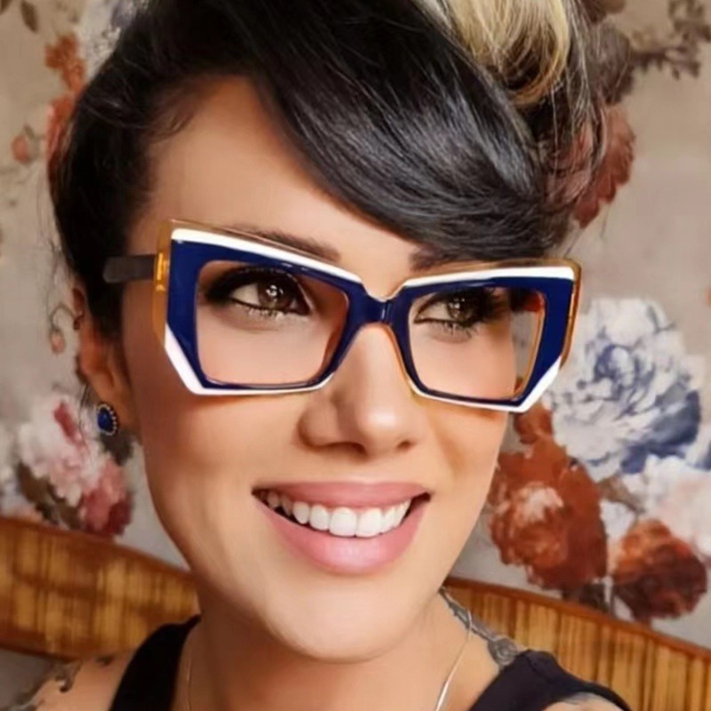 Women'S Fashion Reading Glasses - New Fashion Irregular Square Anti Blue