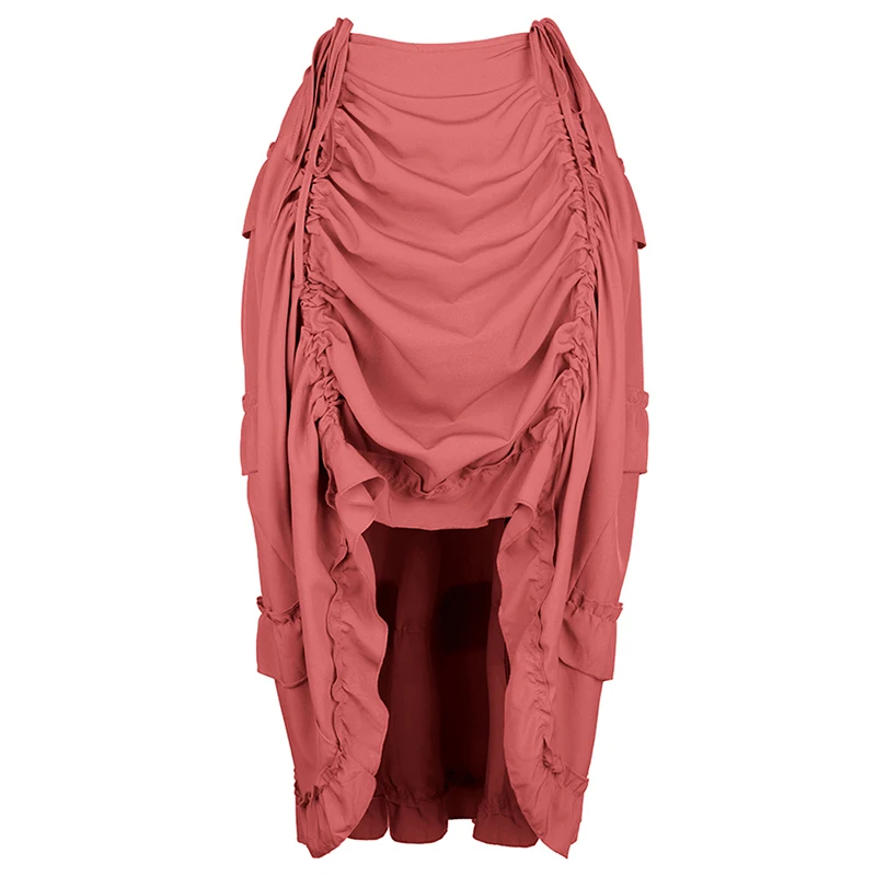 Pleated Skirt Women - Steampunk Gothic Corset With Skirts Irregular