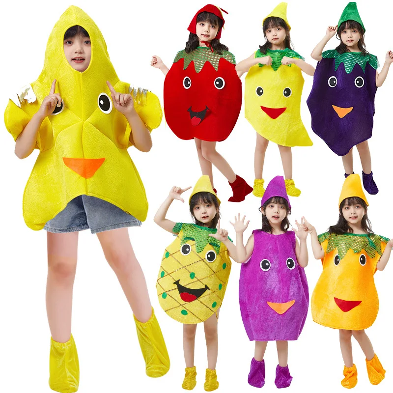 Women'S Day Fashion Show - 61 Children's Costumes Vegetable Clothes Fruit