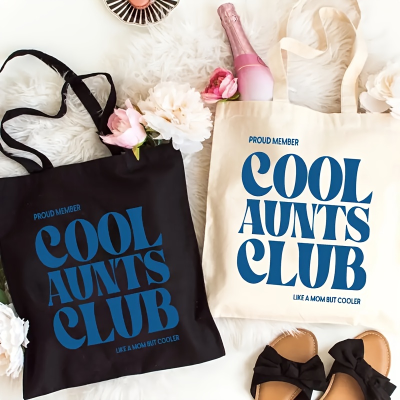 Canvas Tote Bag - Cool Aunts Club Tote Bag Shoulder