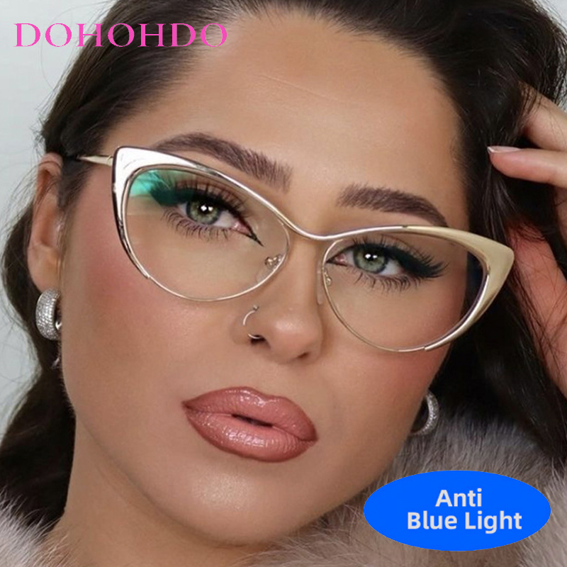 Women'S Fashion Reading Glasses - New Luxury Metal Cat Eye Fashion