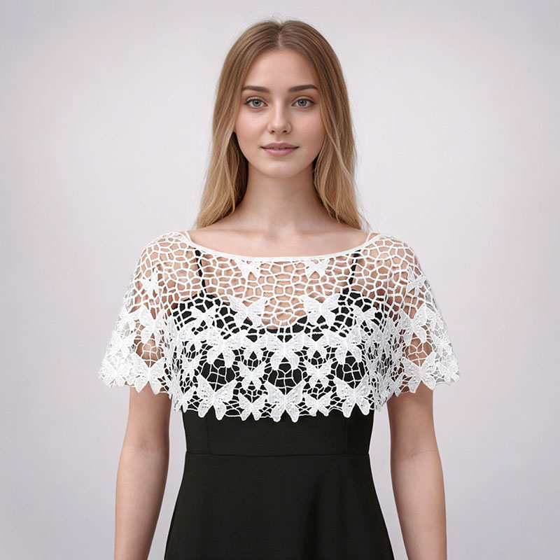 Fashion Knitted Hollow Lace Sh - Women'S Fashion Poncho review and price