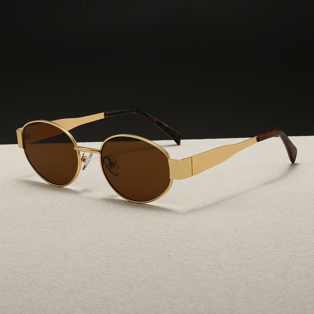 Trendy Round Frame Metal Sungl - Women'S Fashion Eyewear review and price