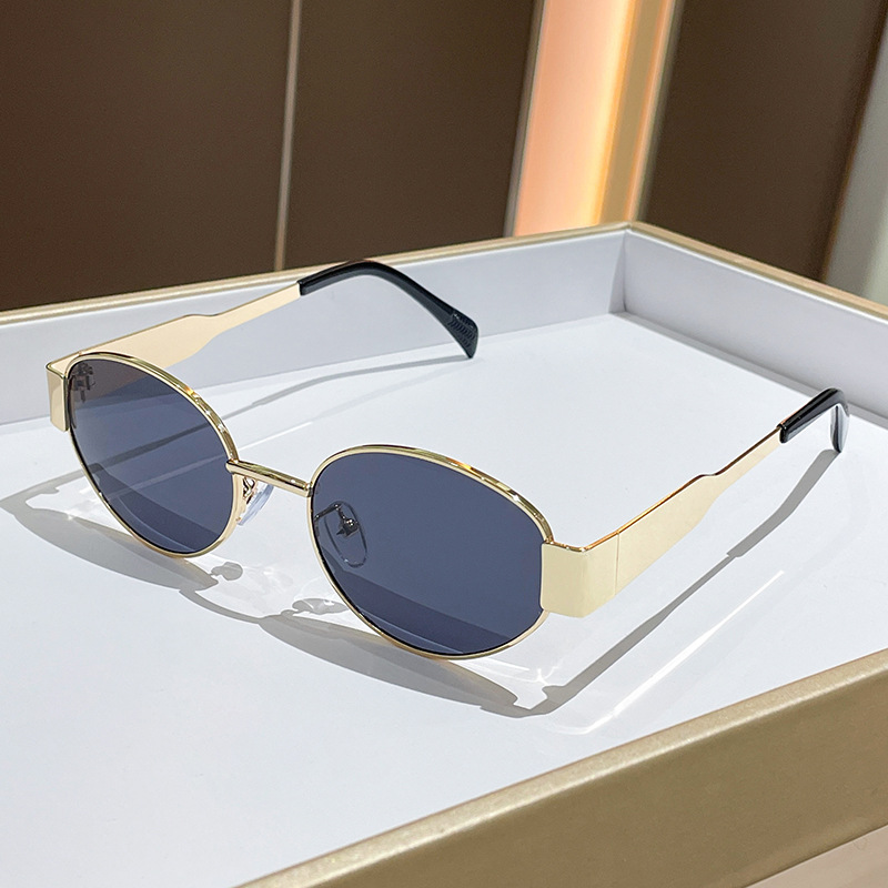 Trendy Round Frame Metal Sungl - Women'S Fashion Eyewear review and price