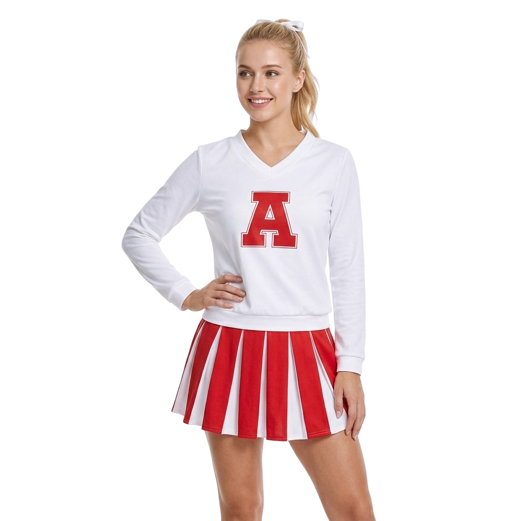 Betty Nerd Cheerleader Uniform - Pleated Skirt Women review and price