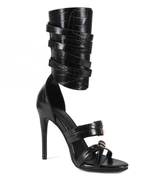 Sexy Black Leather Open Toe Cr - Women'S Fashion Belts review and price