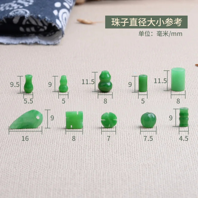 10pc Green Jade Gourd Leaves B - Women Fashion Jewellery review and price
