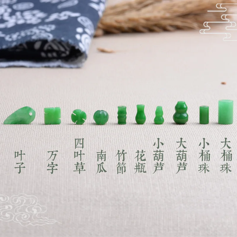 10pc Green Jade Gourd Leaves B - Women Fashion Jewellery review and price