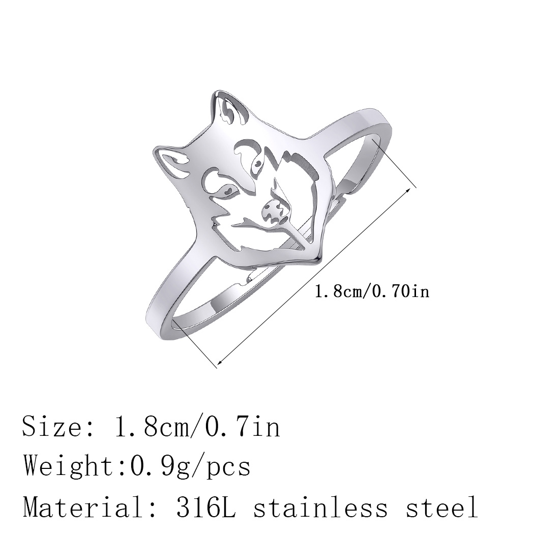 Chandler Stainless Steel Wolf  - Women Fashion Png review and price