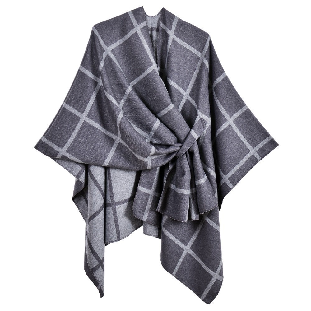 Warm Coat Plaid Design Travel  - Women'S Fashion Poncho review and price