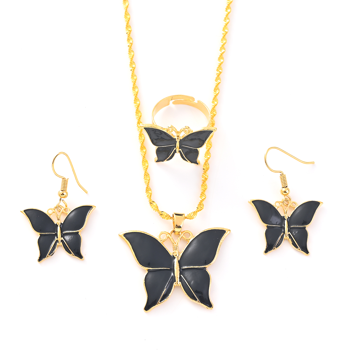 Stylish Butterfly Pendant Neck - Women Fashion Png review and price