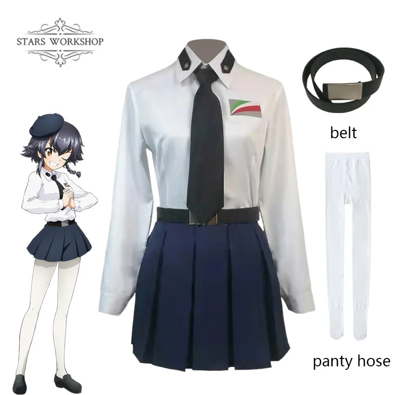 qq34Anime GIRLS und PANZER Anz - Pleated Skirt Women review and price