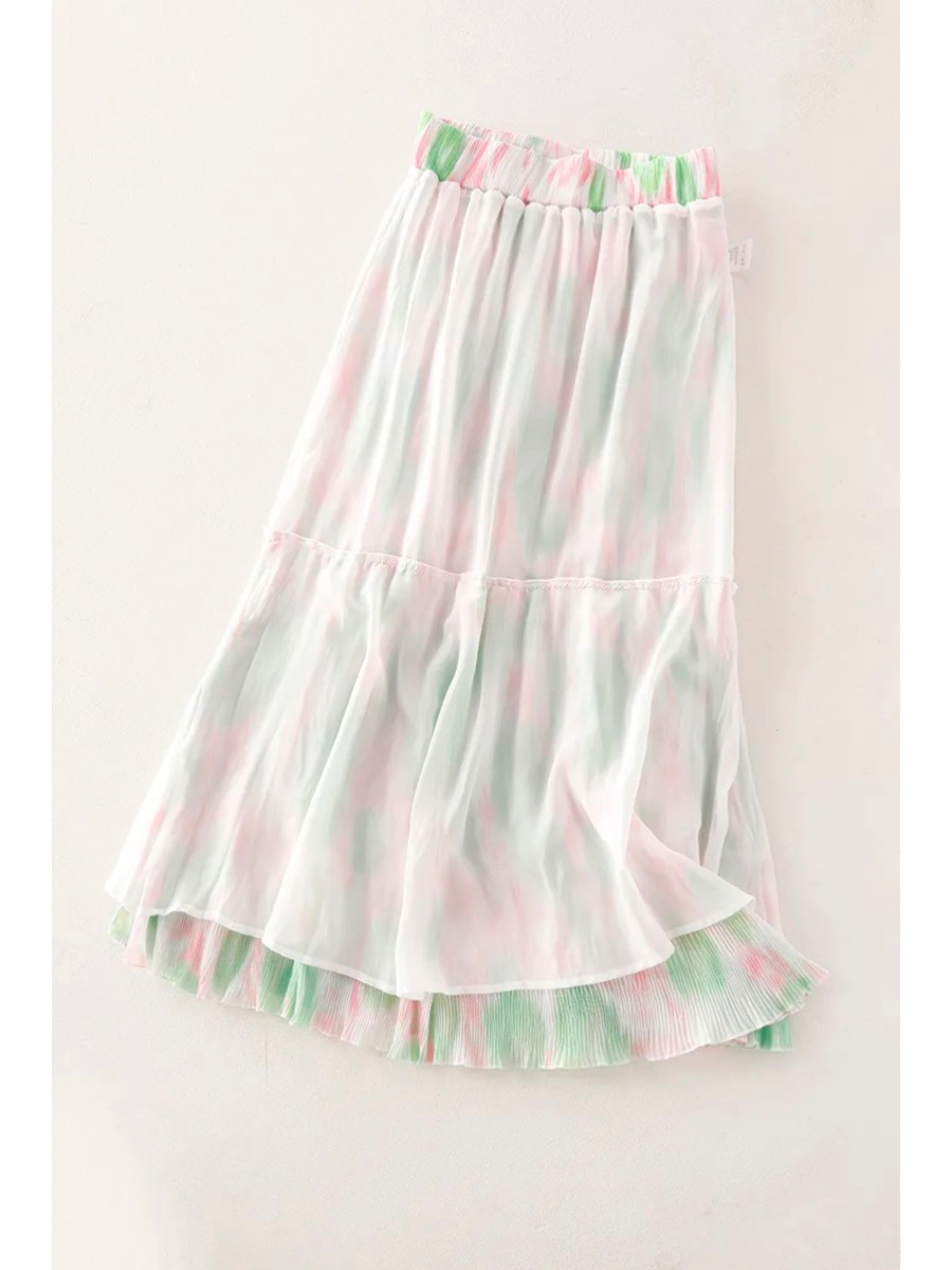 2026 Fashion Sweet Floral Prin - Pleated Skirt Women review and price