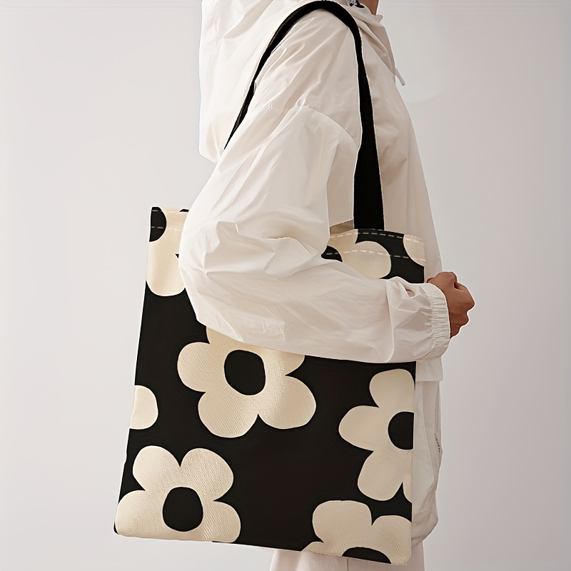 Yellow flower printed tote bag - Canvas Tote Bag review and price