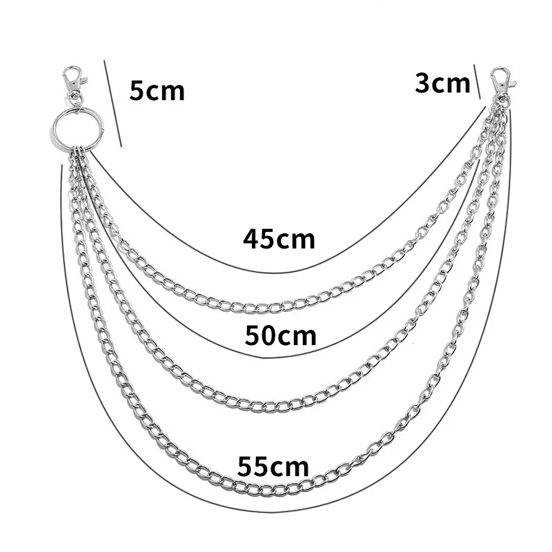 Layer Metal Belt Chain Punk Ho - Women Fashion Jewellery review and price