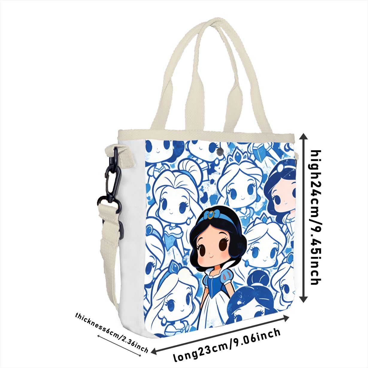 Cartoon snow white Characters  - Canvas Tote Bag review and price