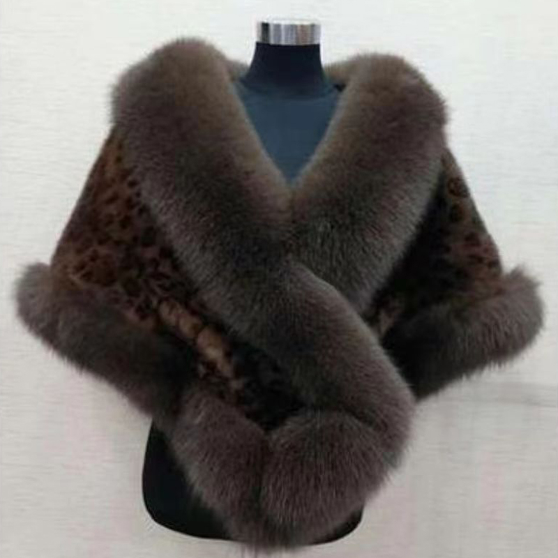 Women Winter Faux Mink Fox Fur - Women'S Fashion Poncho review and price