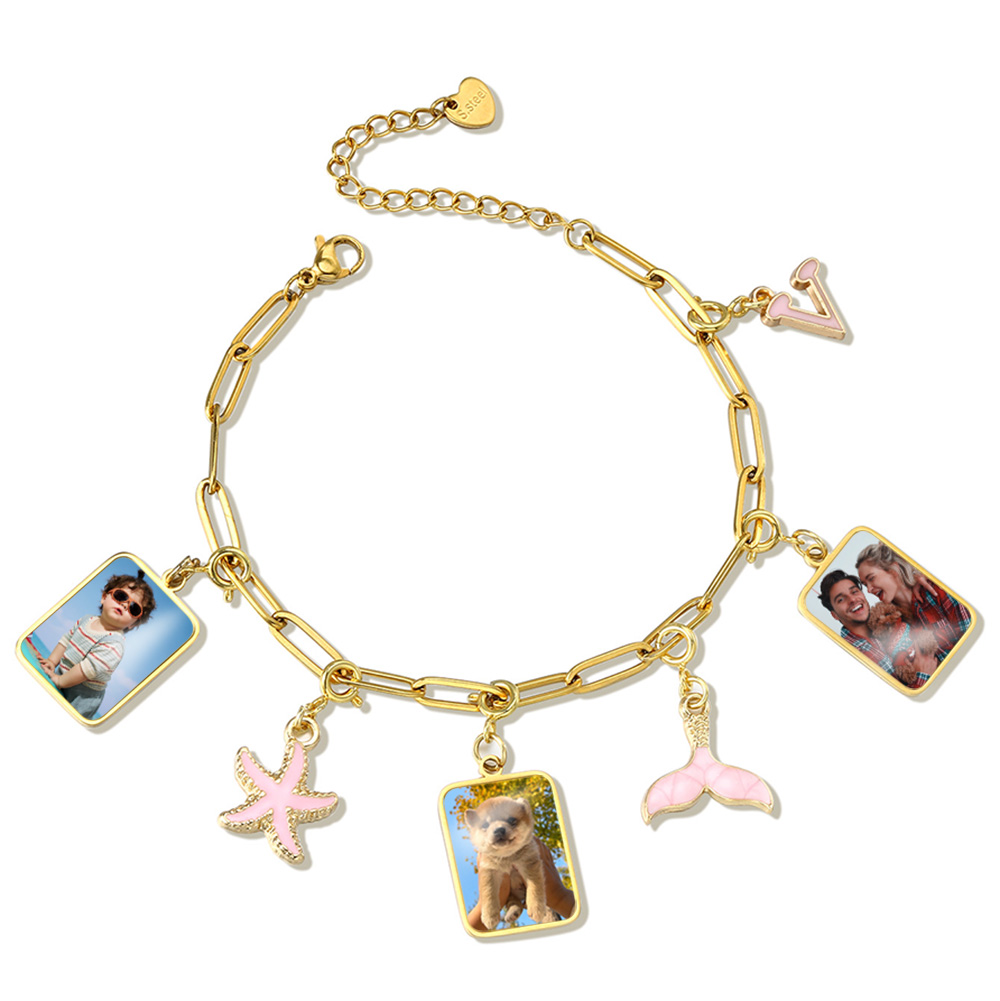 Customized Photo Letter Flag P - Women Fashion Jewellery review and price