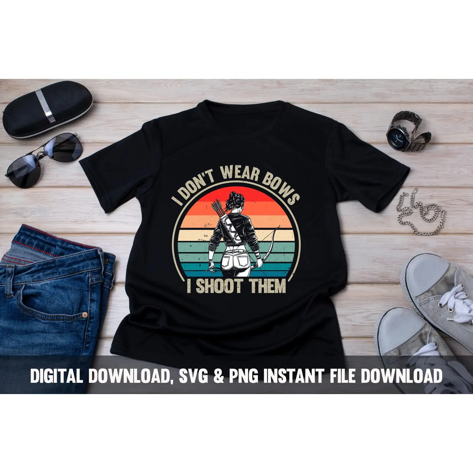 Archery Woman SVG PNG Hunting  - Women Fashion Png review and price