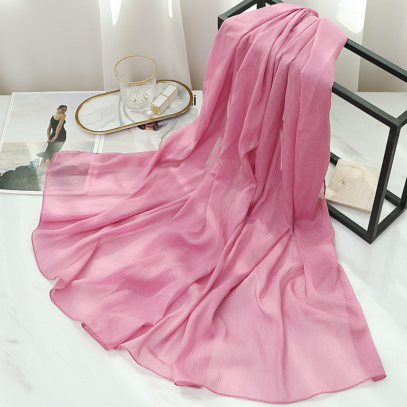 Women Thin Silk Scarf Solid So - Women'S Fashion Poncho review and price