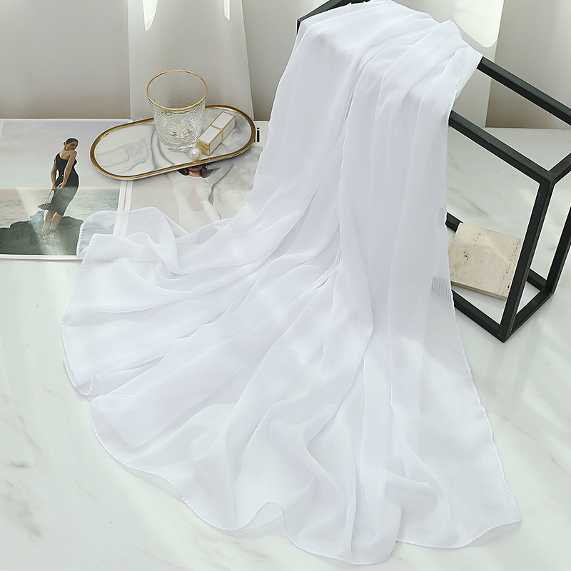 Women Thin Silk Scarf Solid So - Women'S Fashion Poncho review and price