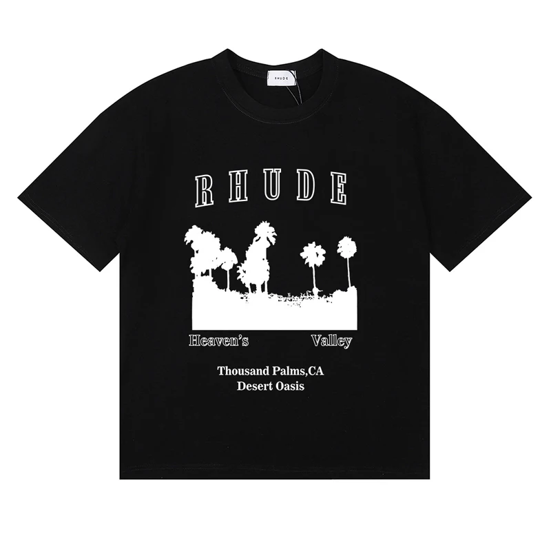 Streetwear Brand Rhude T-shirt - Women Fashion Brand Logo review and price