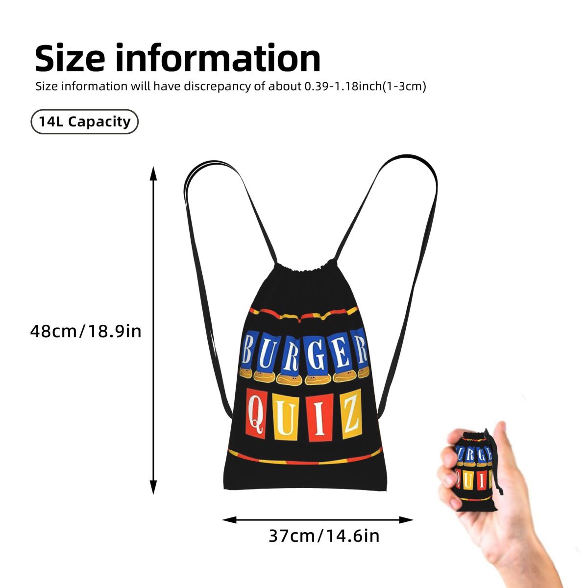 Burger Quiz New Logo Backpacks - Women'S Fashion Quiz review and price