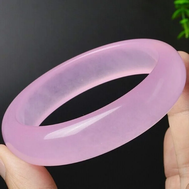 Genuine Natural Pink Jade Bang - Women Fashion Jewellery review and price