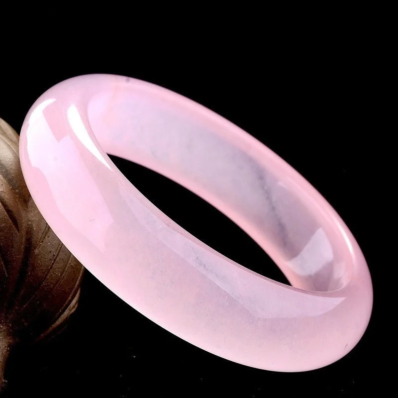 Genuine Natural Pink Jade Bang - Women Fashion Jewellery review and price