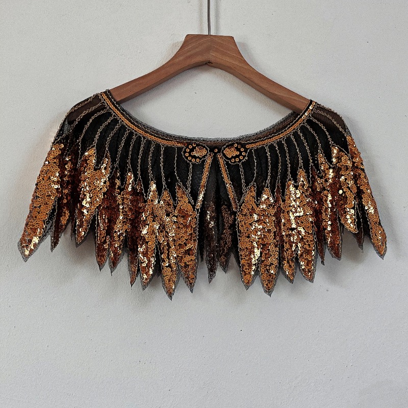 Ladies Sequins Leaf Lace Flapp - Women'S Fashion Poncho review and price