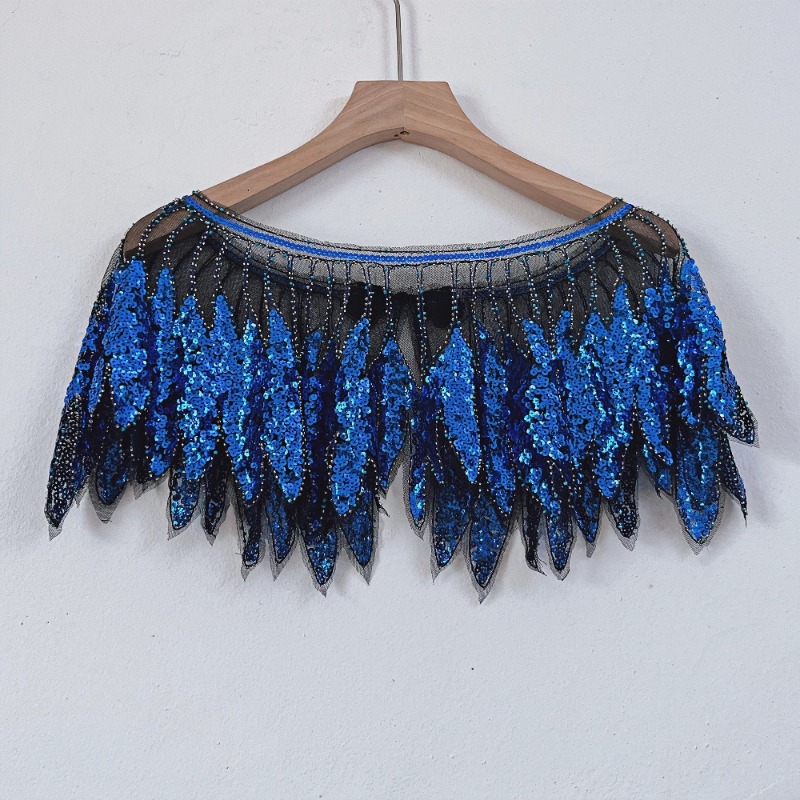 Ladies Sequins Leaf Lace Flapp - Women'S Fashion Poncho review and price