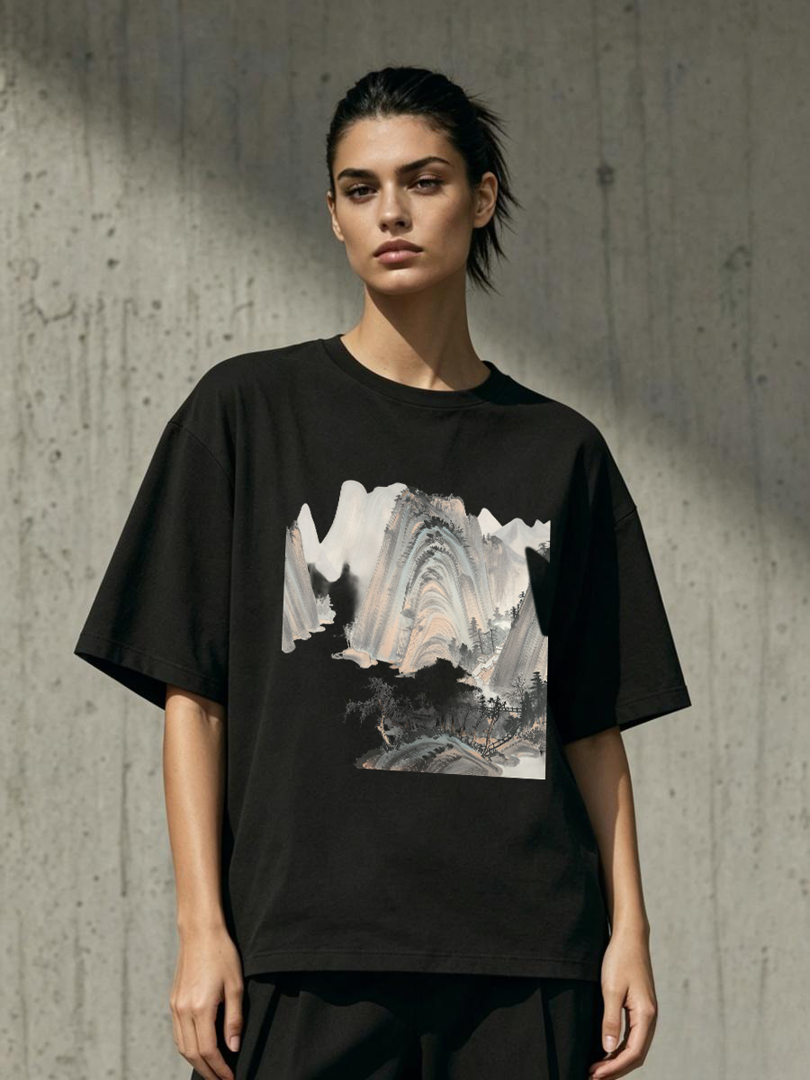 T Shirts Streetwear Oversized  - Women Fashion Brand Logo review and price