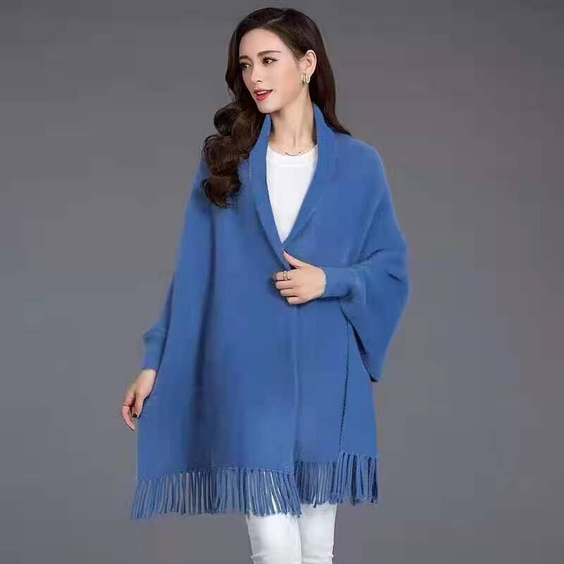 Winter Warm Long Knitted Faux  - Women'S Fashion Poncho review and price